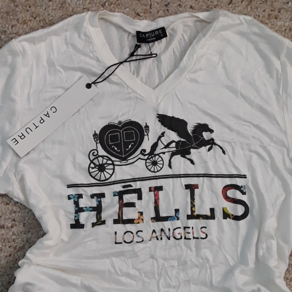 Soft Tee Top in white***New - Picture 2 of 3